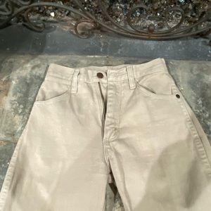 Size 0 Vintage Wranglers (khaki colored )  (inseam 34)